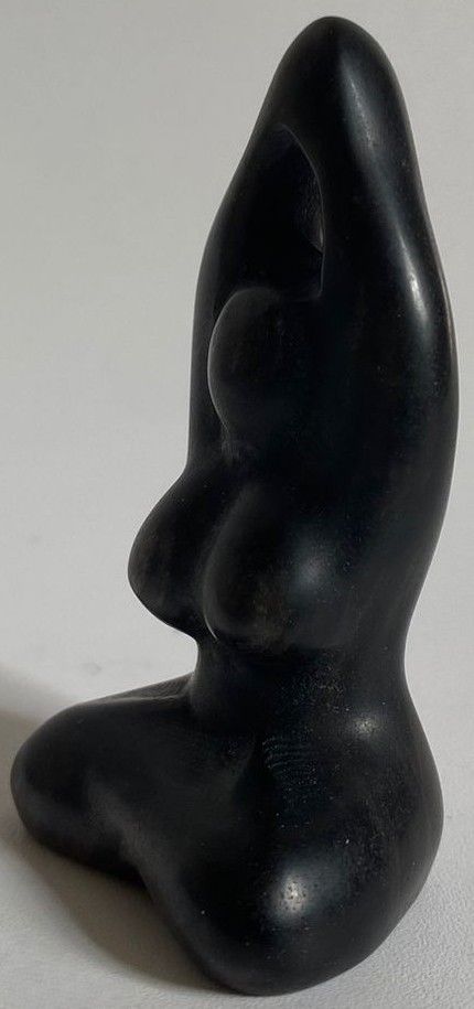 Obsidian Argintiu - Sculptura Yoga piatra semipretioasa