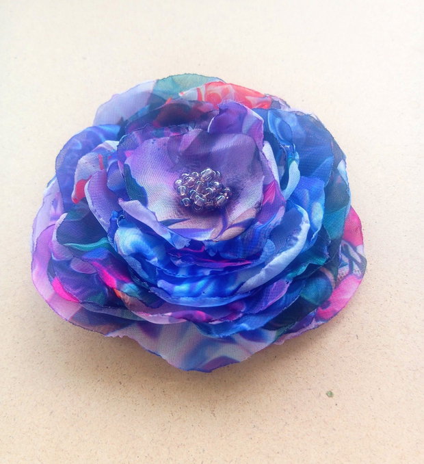 Brosa floare violet indigo 11 cm