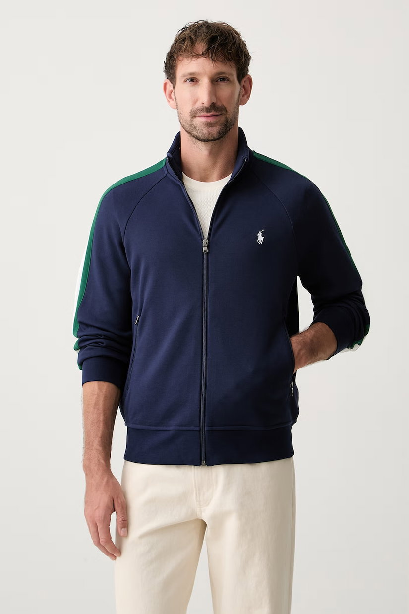 Polo Ralph Lauren hanorac cu fermoar pentru bărbați, cu bumbac