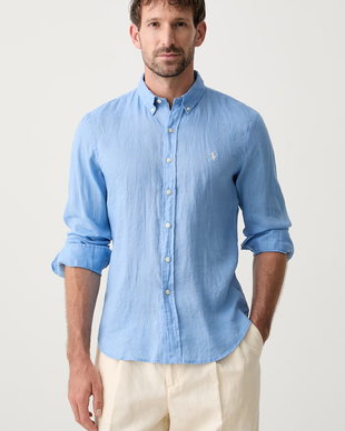 Polo Ralph Lauren cămașă pentru bărbați din in