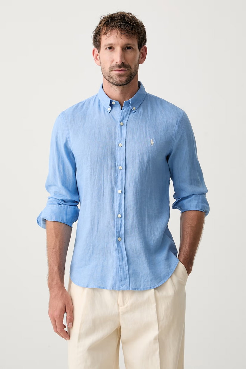 Polo Ralph Lauren cămașă pentru bărbați din in