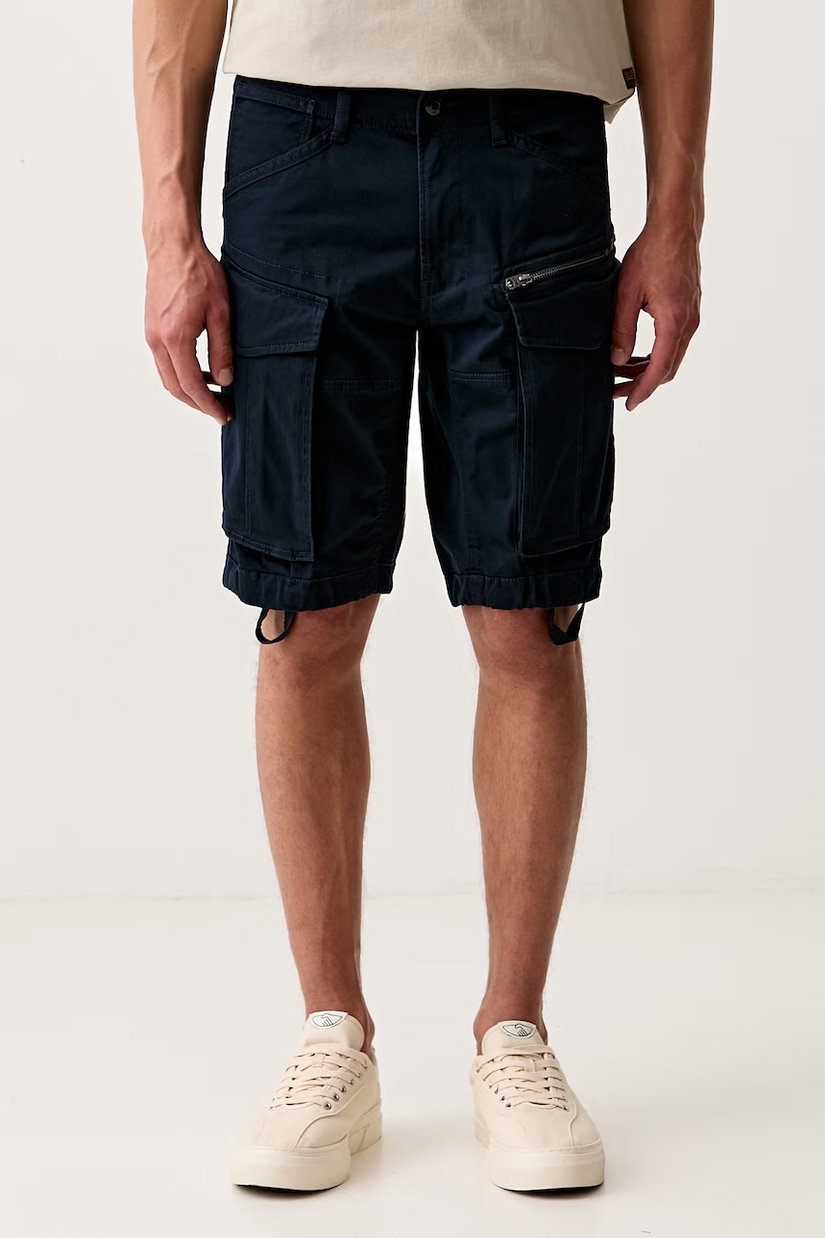 G-Star pantaloni scuți cargo pentru bărbați, din bumbac cu elastan Rovic zip regular