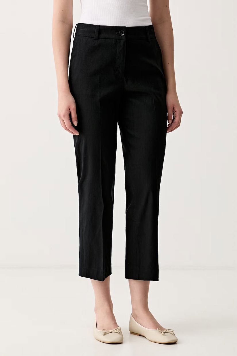 Sisley pantaloni straight pentru femei, cu in