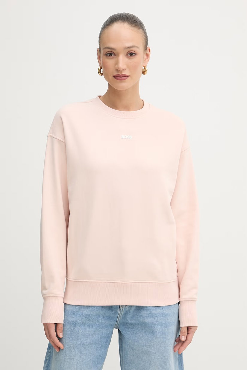 BOSS Orange hanorac oversized pentru femei din bumbac