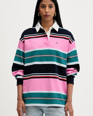 Tommy Jeans hanorac oversized pentru femei, din bumbac