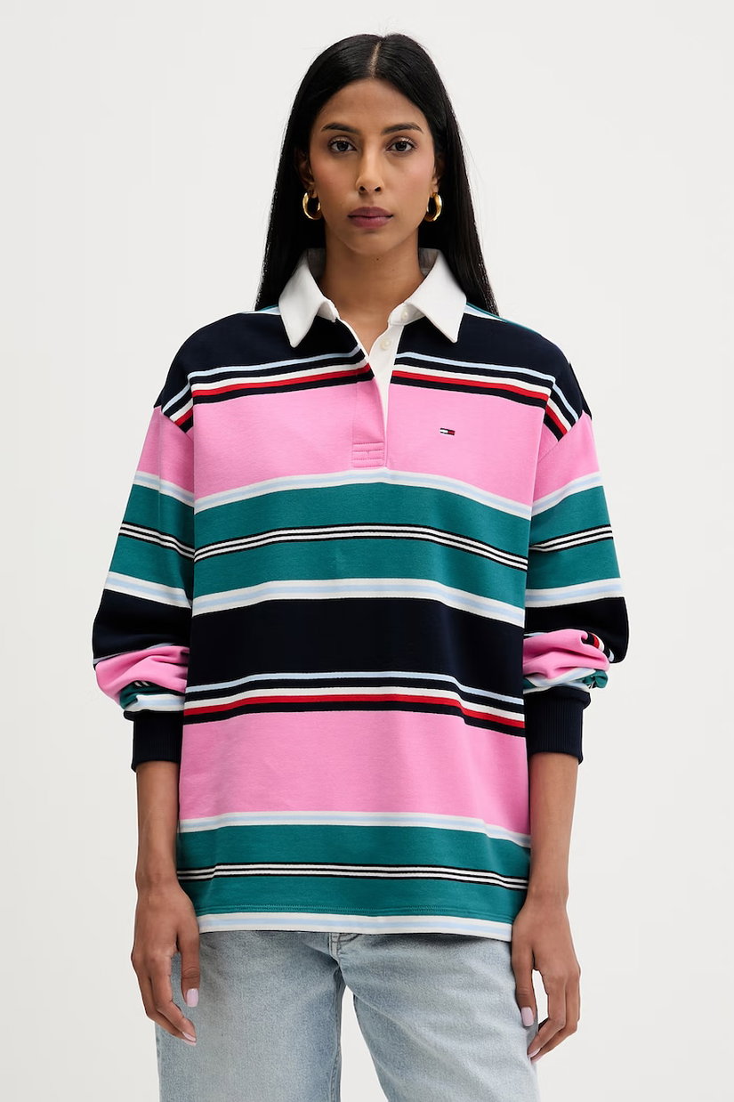 Tommy Jeans hanorac oversized pentru femei, din bumbac