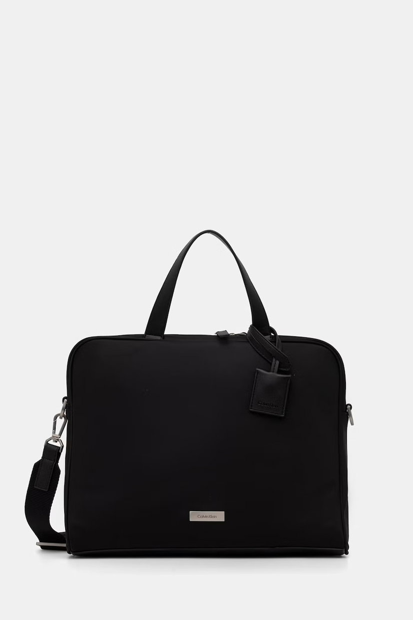 Calvin Klein husă pentru laptop pentru bărbați, cu imitație de piele