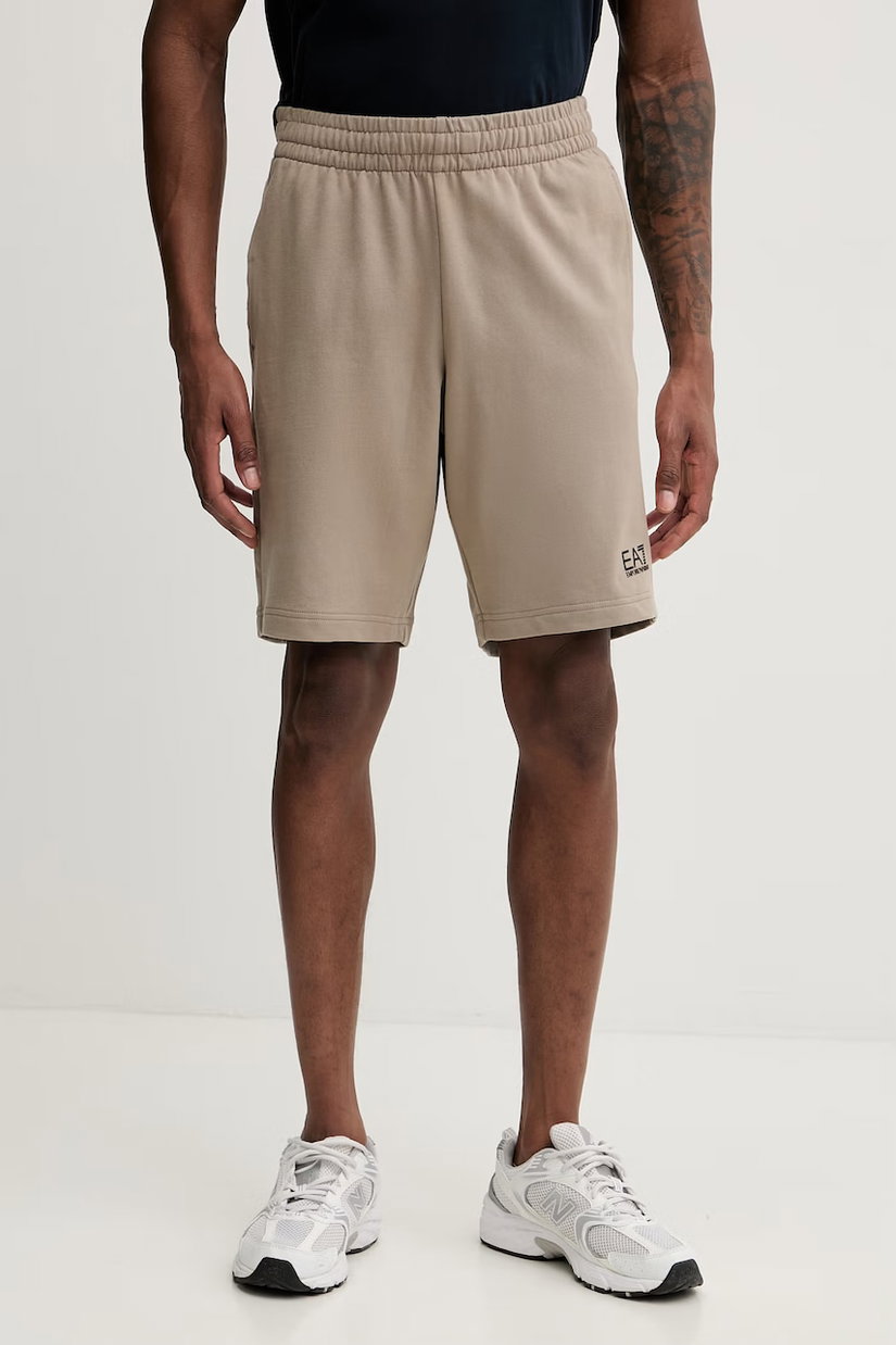 EA7 Emporio Armani pantaloni scurți de trening pentru bărbați din bumbac