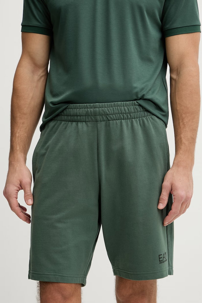 EA7 Emporio Armani pantaloni scurți de trening pentru bărbați din bumbac