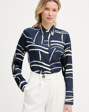 Tommy Hilfiger cămașă pentru femei, din vâscoză