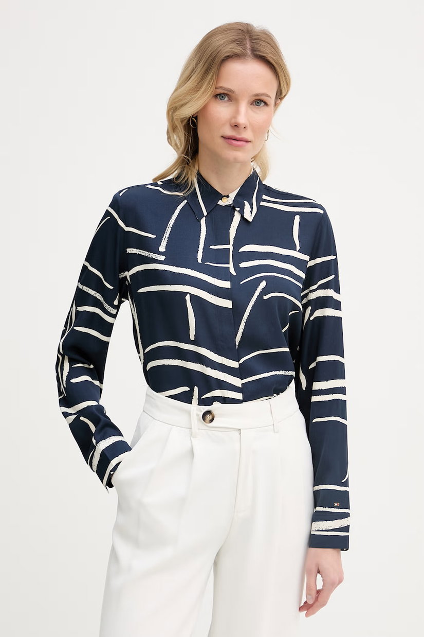 Tommy Hilfiger cămașă pentru femei, din vâscoză