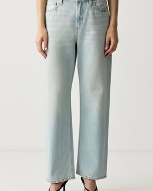 Calvin Klein Jeans blugi straight pentru femei