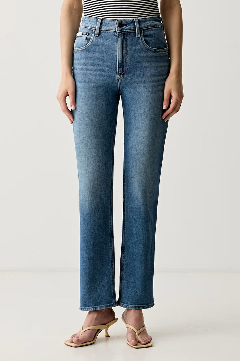 Calvin Klein Jeans blugi straight pentru femei