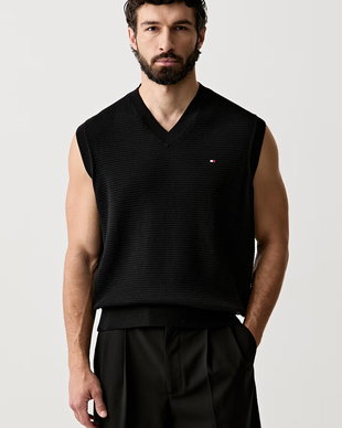 Tommy Hilfiger vestă pentru bărbați, din bumbac