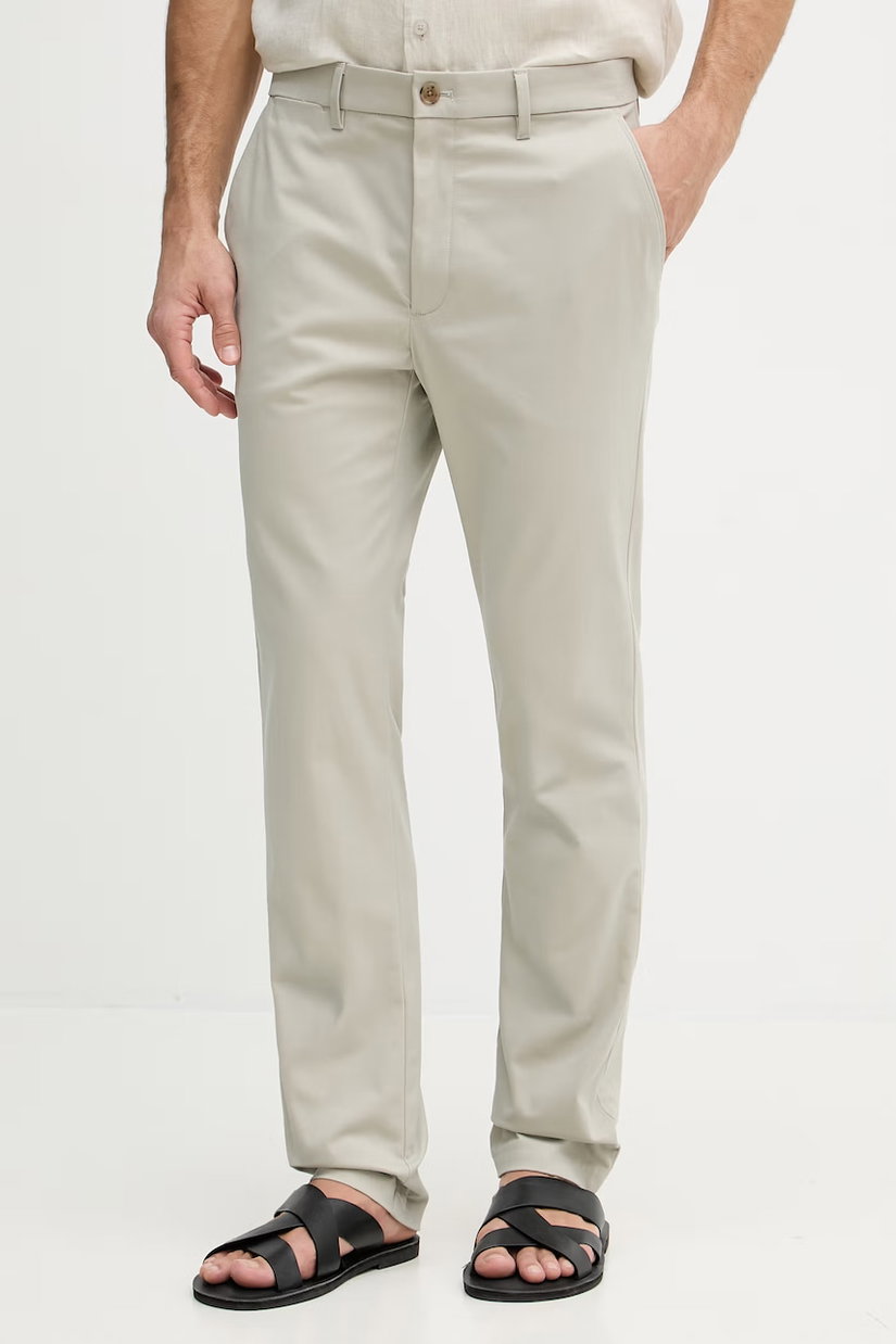 Calvin Klein pantaloni chinos pentru bărbați din bumbac cu elastan
