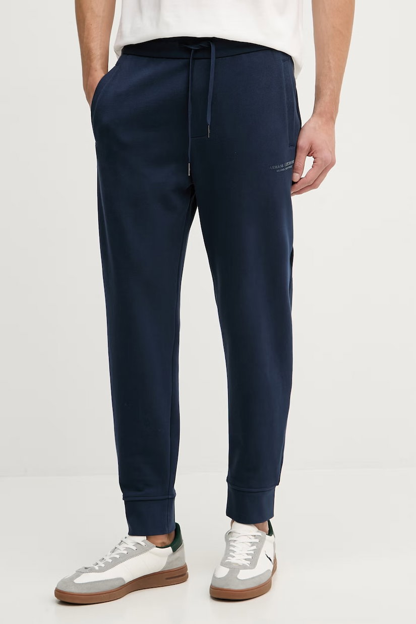 Armani Exchange pantaloni de trening pentru bărbați din bumbac