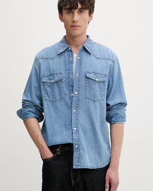 Tommy Jeans cămașă pentru bărbați, din bumbac