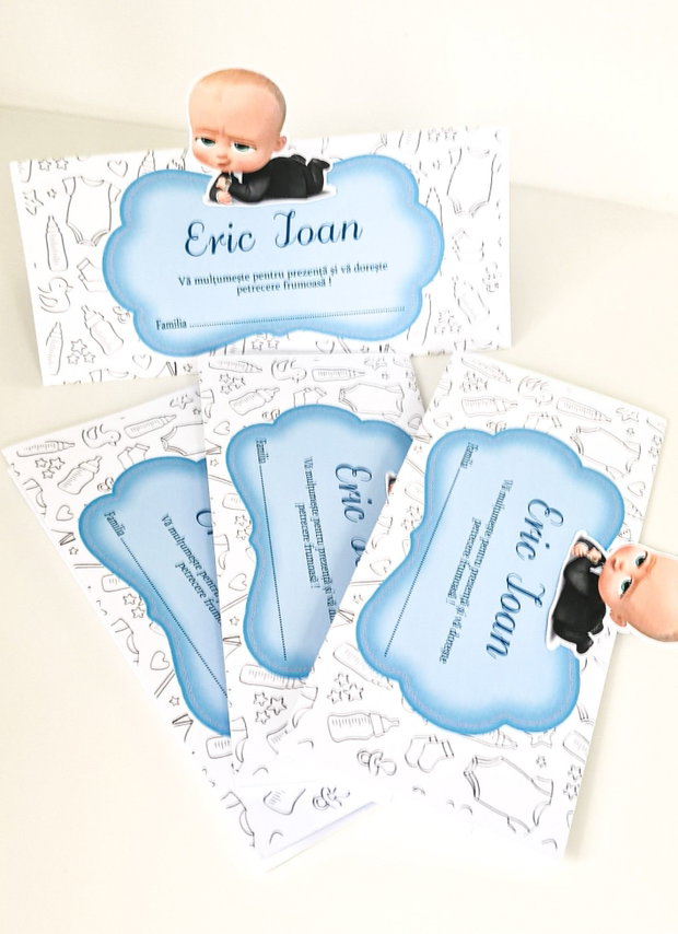 Plic de bani Baby Boss cu figurina