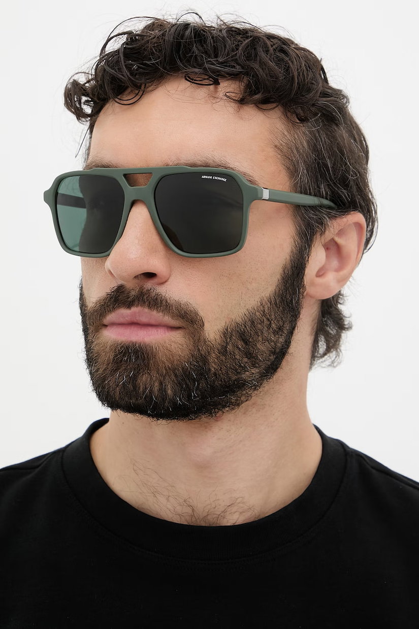 Armani Exchange ochelari de soare aviator pentru bărbați