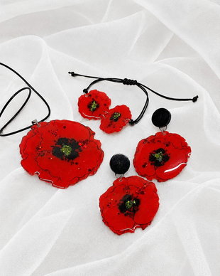 Set bijuterii Maci rasina 02113