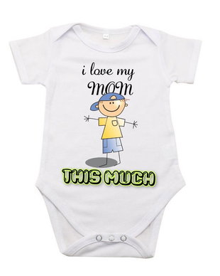 Body personalizat ,, i love my mom "