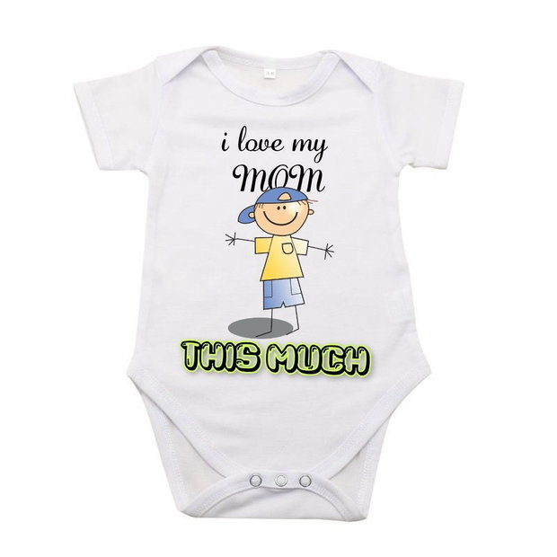 Body personalizat ,, i love my mom "