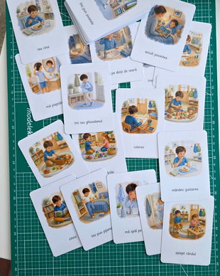 Set 36 Cartonașe Rutine Zilnice Montessori (Magnetice & Plastifiate)