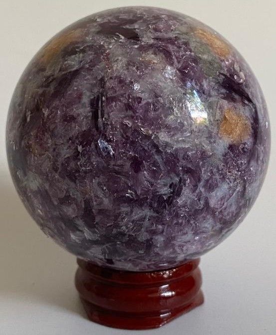 Lepidolit - Sfera din piatra semipretioasa