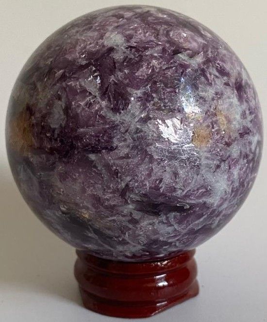 Lepidolit - Sfera din piatra semipretioasa