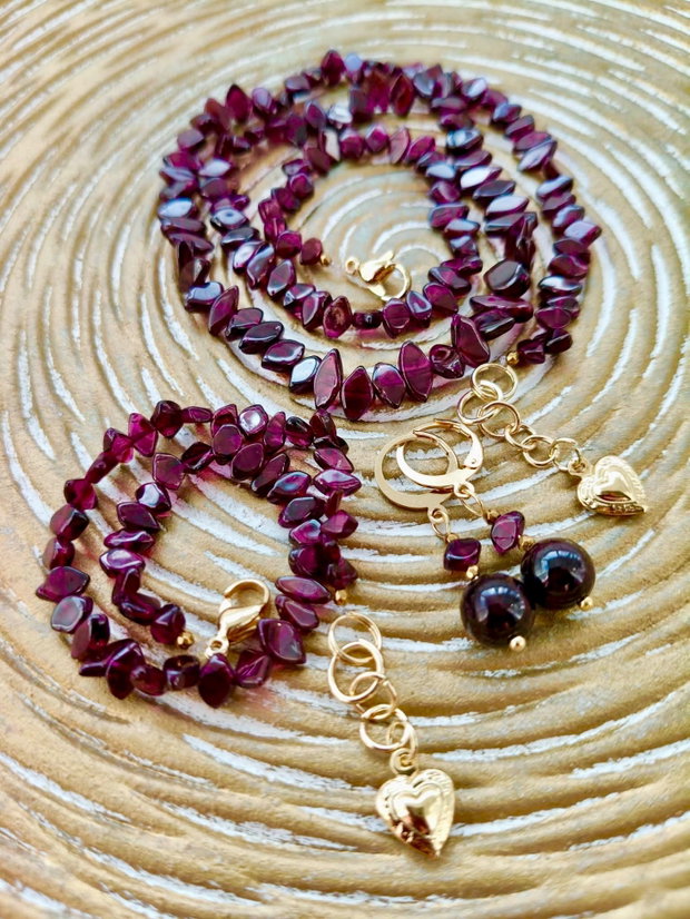 Set granat visiniu / bordo