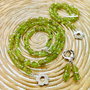 Set peridot natural brut