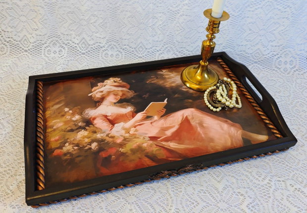 Tavă din lemn-Lady