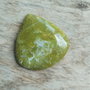 Cabochon opal verde, 34x33x7.5 mm