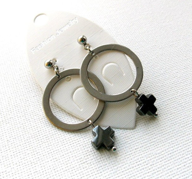 Cercei INOX*Hematit