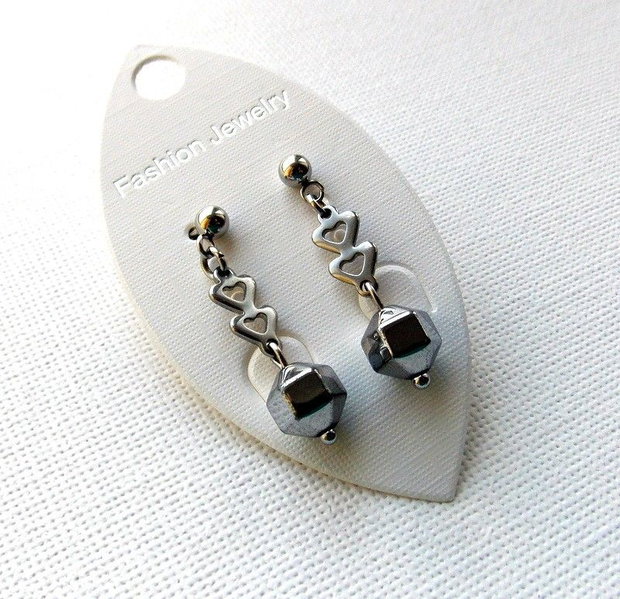 Cercei INOX*Hematit
