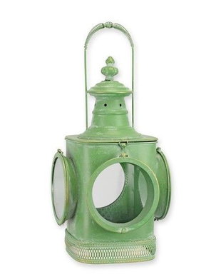 Felinar decorativ verde