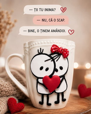 Cană personalizată. Cadou pentru cuplu