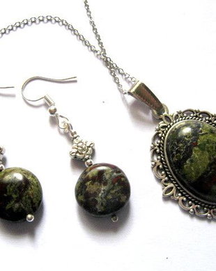 Set bijuterii  cu jasp sangele dragonului 52442