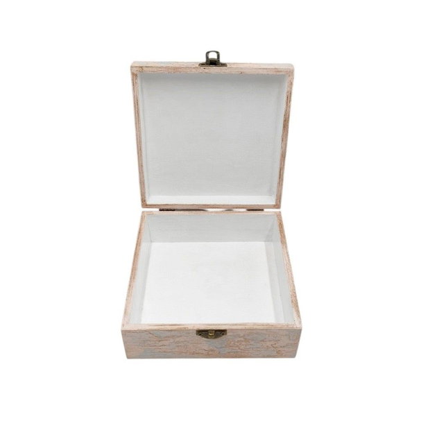 Cutie decorativa din lemn, Fata cu flori de vis, 4676