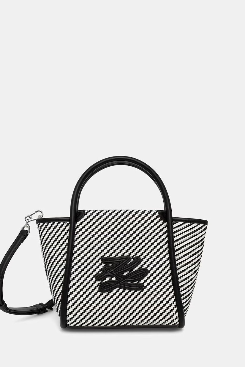 Karl Lagerfeld geantă crossbody pentru femei împletită K/AUTOGRAPH