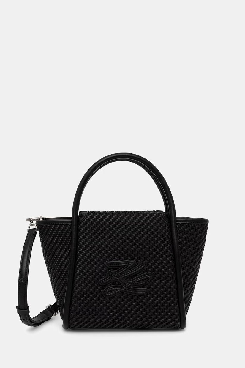 Karl Lagerfeld geantă crossbody pentru femei împletită K/AUTOGRAPH