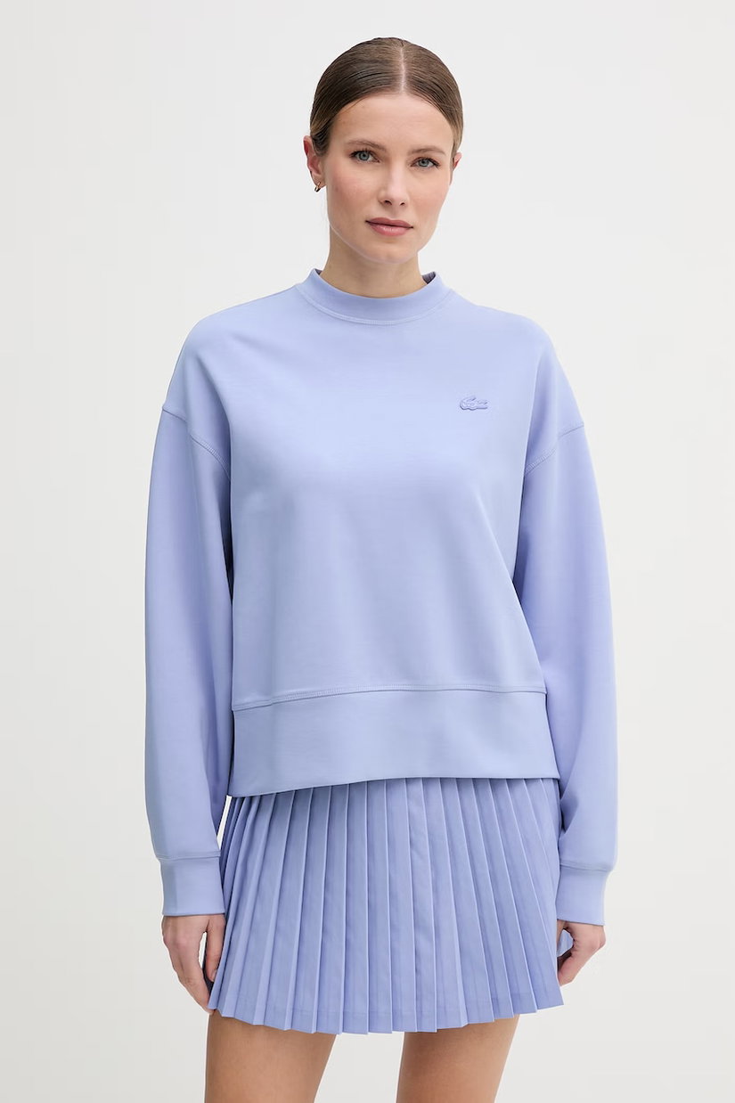 Lacoste hanorac oversized pentru femei cu bumbac