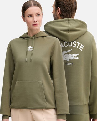 Lacoste hanorac cu glugă din bumbac