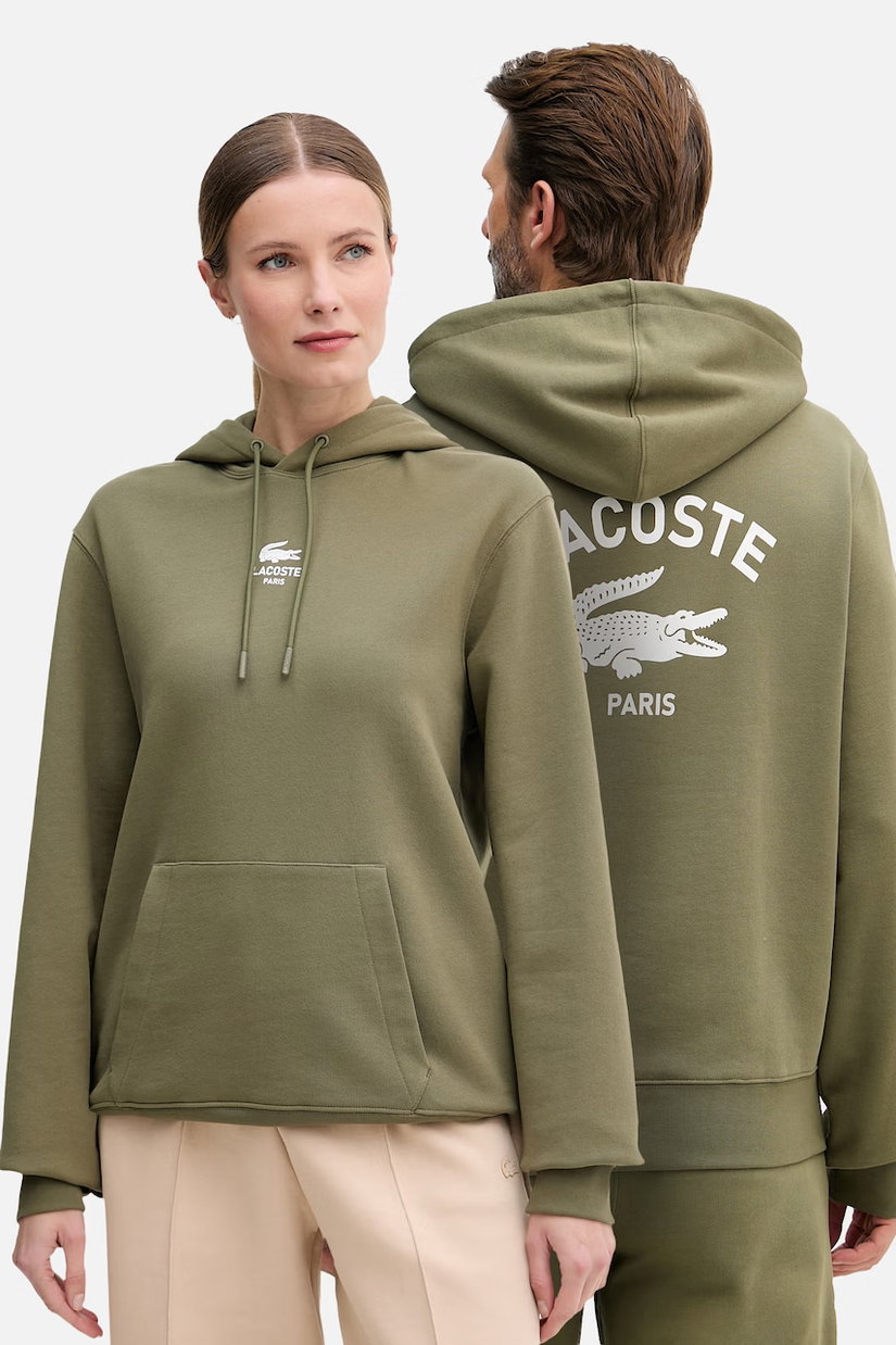 Lacoste hanorac cu glugă din bumbac
