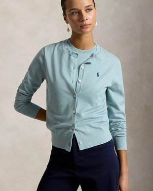 Polo Ralph Lauren cardigan pentru femei, cu bumbac