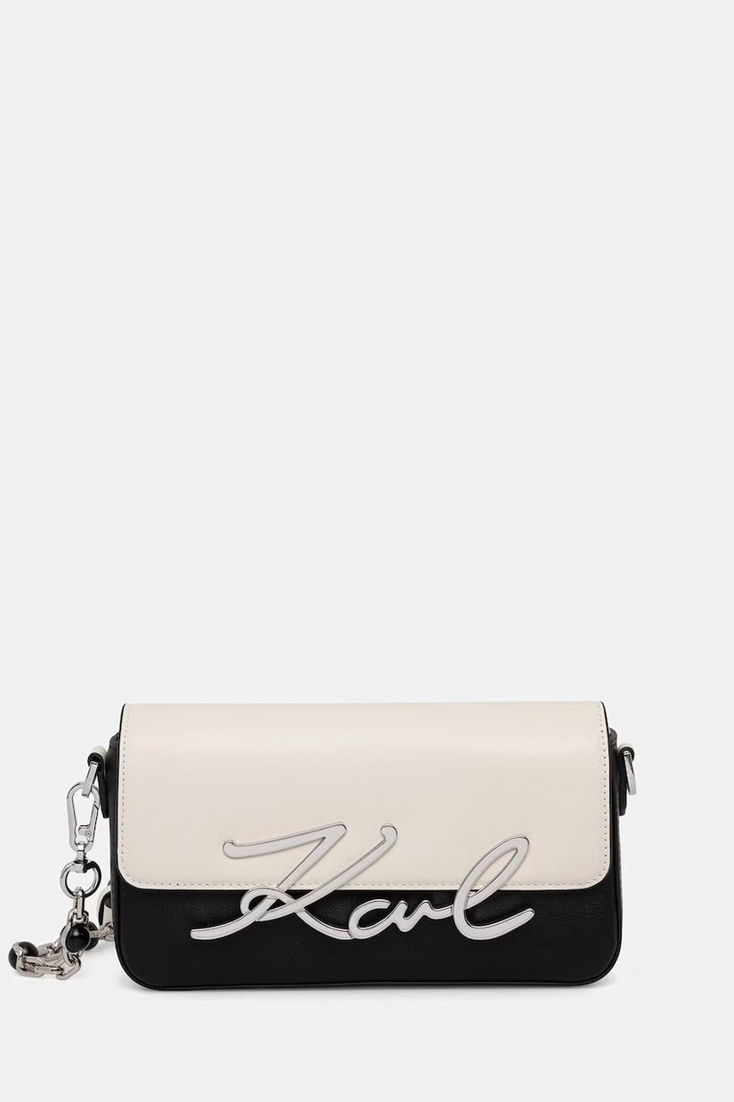 Karl Lagerfeld hobo bag pentru femei din piele K/SIGNATURE
