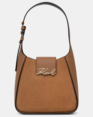 Karl Lagerfeld hobo bag pentru femei din piele întoarsă K/SIGNATURE
