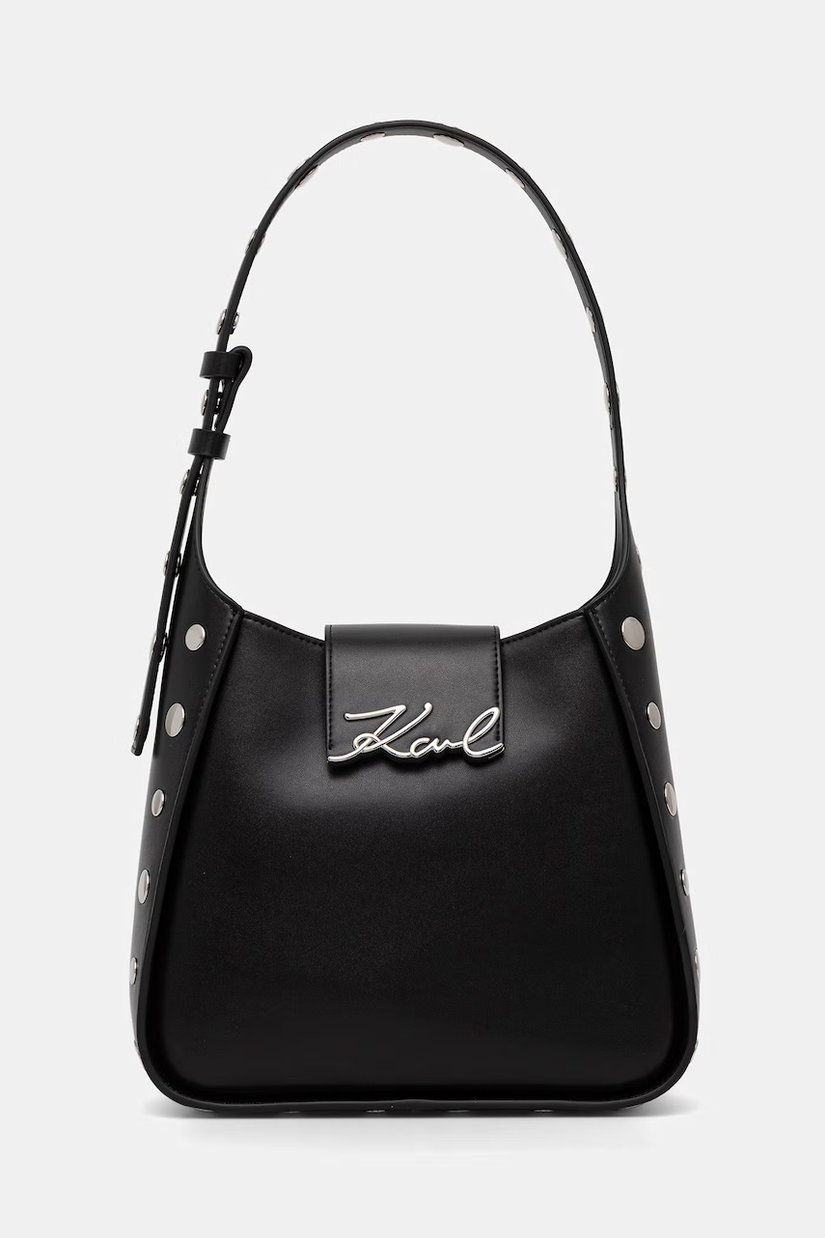 Karl Lagerfeld hobo bag pentru femei din piele K/SIGNATURE