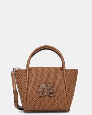 Karl Lagerfeld geantă crossbody pentru femei împletită K/AUTOGRAPH