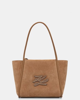 Karl Lagerfeld tote bag pentru femei din piele întoarsă K/AUTOGRAPH